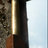 Vintage 50s mahogany and ice cream platter