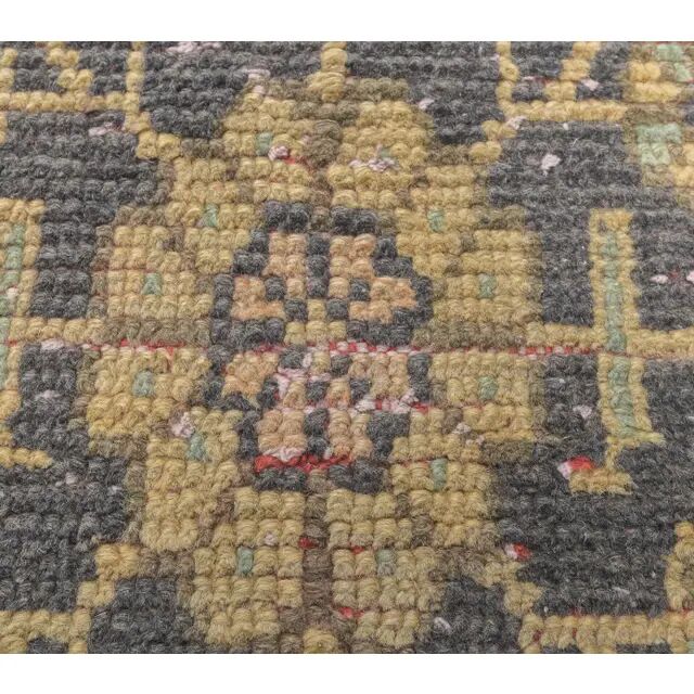 Turkish Oushak Orange Wool Rug 90x342