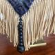 Vintage fringed lampshade 27cm