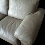 Duvivier Sofa Mouse Gray Leather