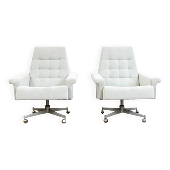 Pair of Swivel Armchairs from Up Zavody, Czechoslovakia, 1970s