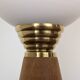Lampe bois et opaline