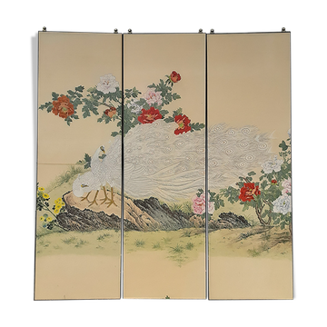 3 panneaux coulissants en imprimé sur papier