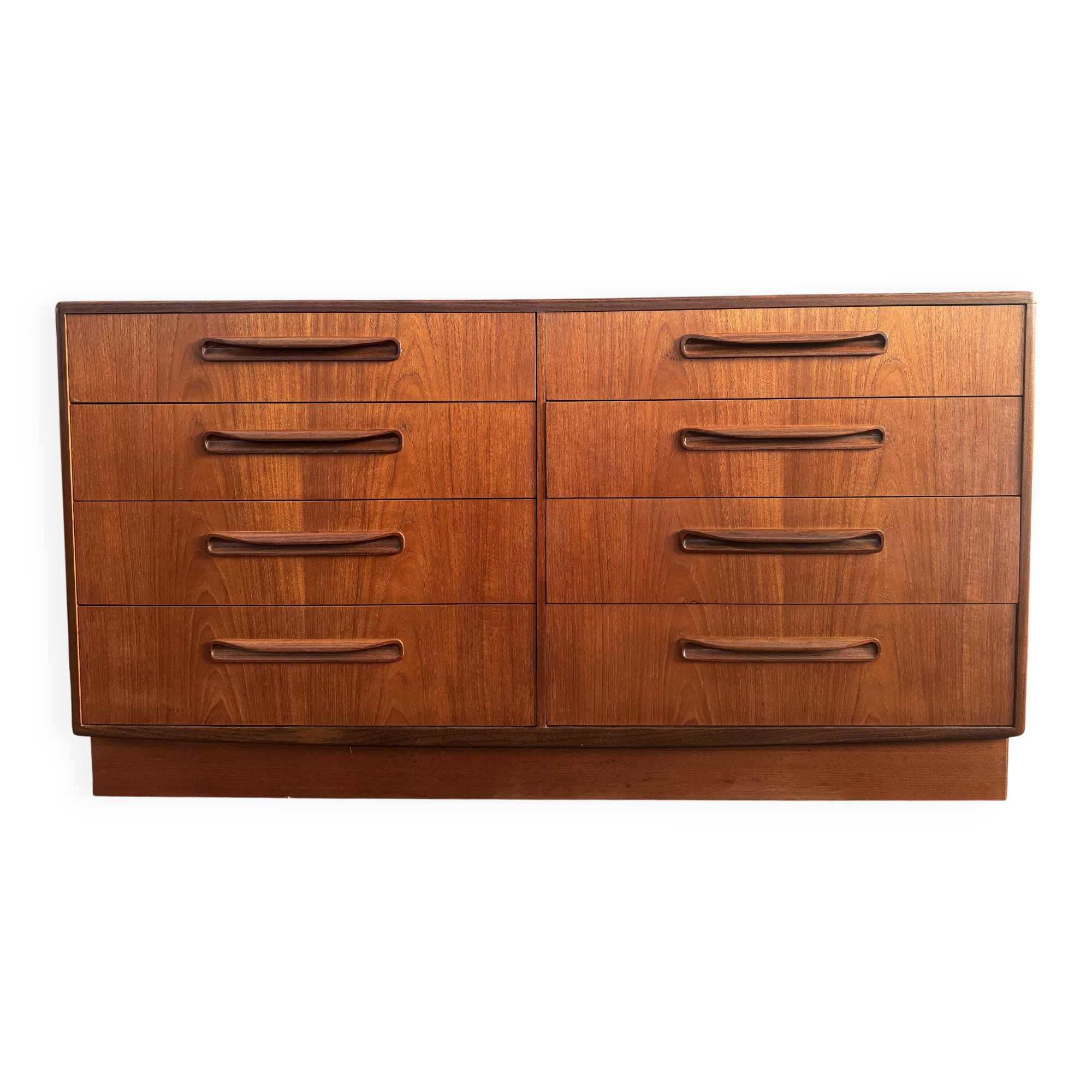 Vintage teak chest of drawers – 8 drawers – G-Plan Fresco – 1960s