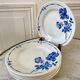 set of 8 St Amand dessert plates Gilbert model 50s
