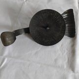 Black metal candle holder