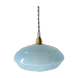 Speckled blue opaline hanging