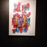 Abstract painting by decorator Erik Huet Alvarez
