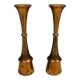A set of beautiful candlesticks in solid brass.