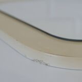 Miroir vintage blanc de style scandinave Meblo, milieu du siècle moderne, années 1970