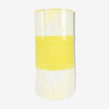 Tube vase - yellow