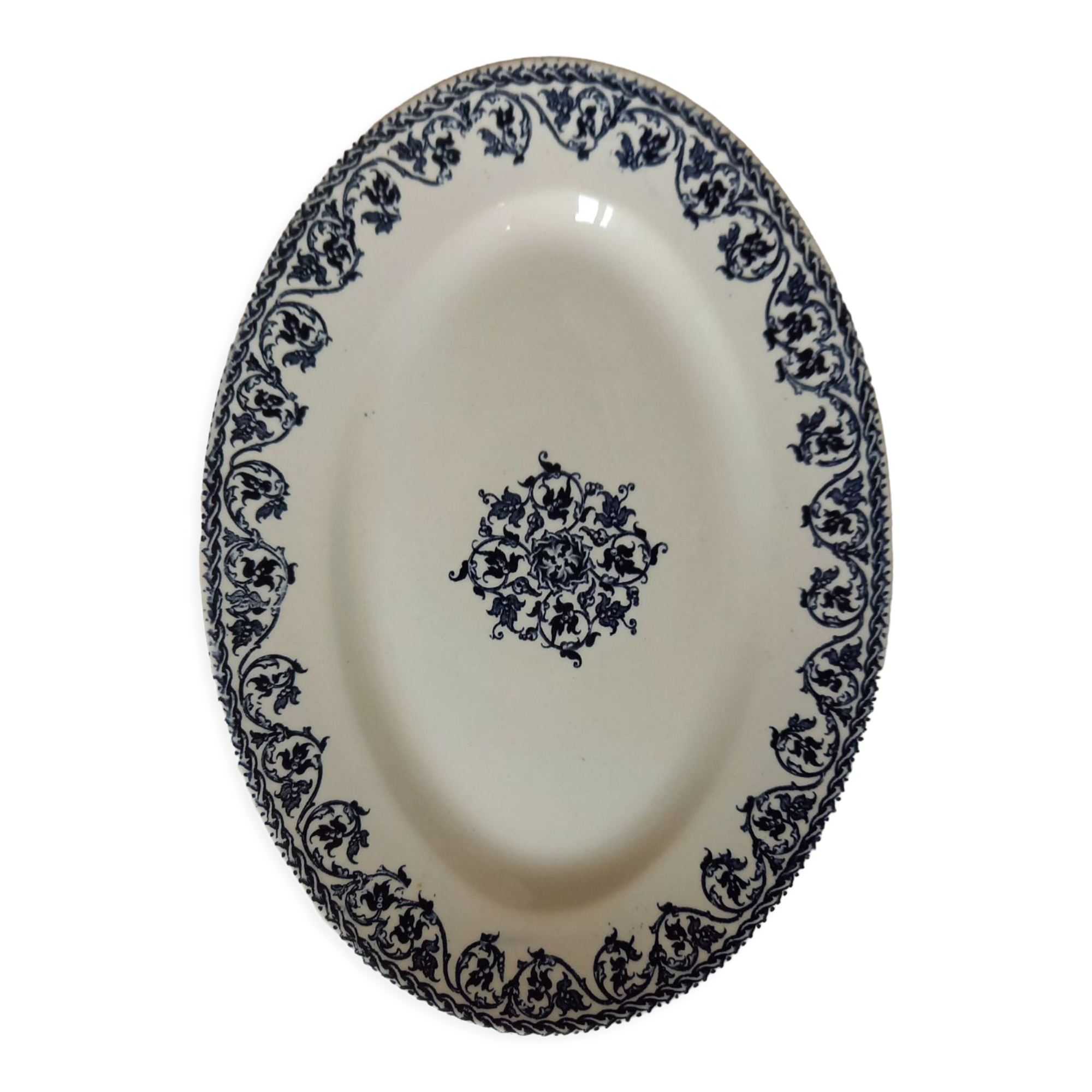 Oval dish Terre de Fer, Brienne model, Manufacture HB&Cie