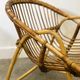 Mid-century French Riviera rattan lounge chairs – pair – 1960s organic design
