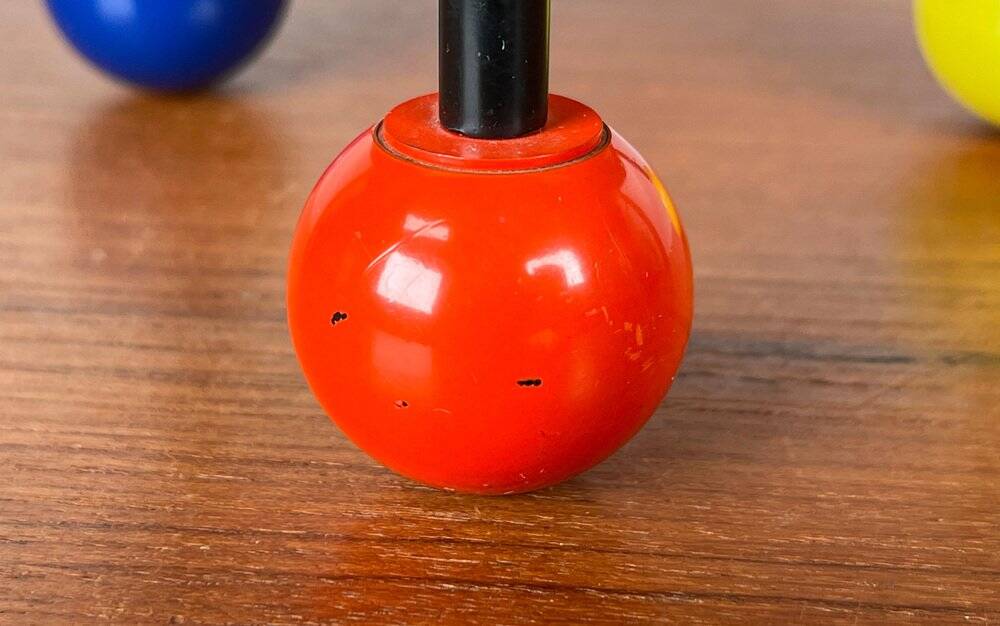 Bol métallique trépied chromé postmoderne, 1980s