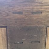 Eighteenth-century style chest of drawers in oak.