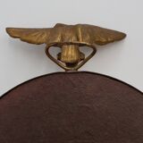 Empire style Small Gold Decorative convex Mirror with Eagle, France