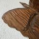 Set of 2 butterfly wall decorations sculptures 1900