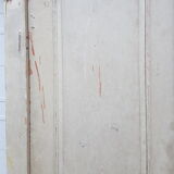 Old moulded woodwork door with 18th /19th round glass