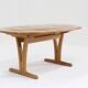 Vintage Danish extendable dining table solid wood Holstebro Mobilfabrik