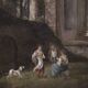 Peinture capriccio architecturale italienne du 20e siècle