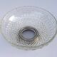 Glass and metal fruit bowl on pedestal, 1930s