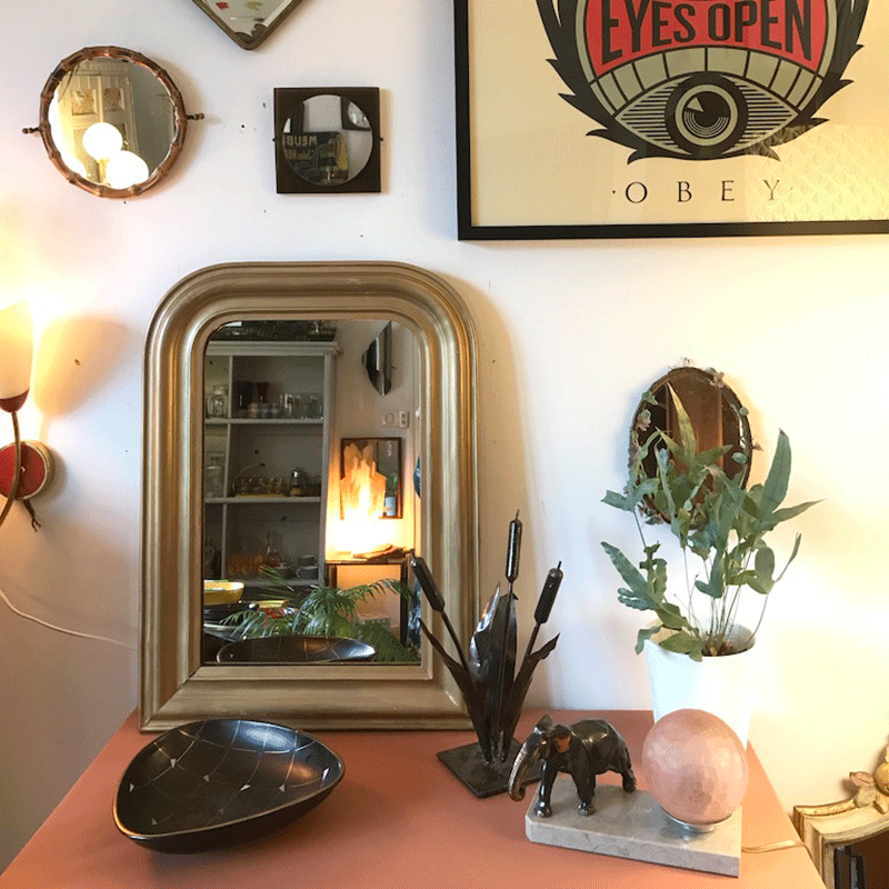 Gilded Louis-Philippe mirror