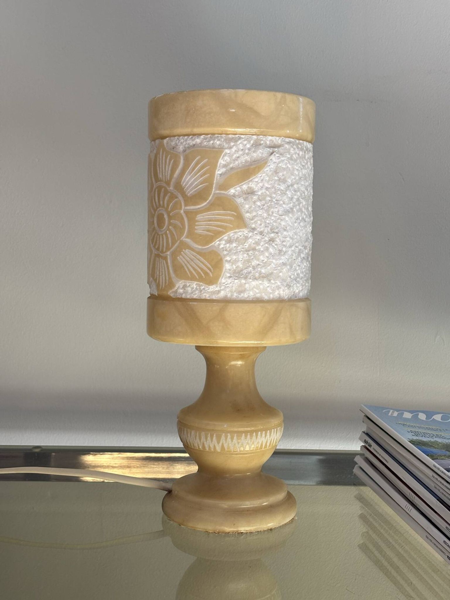 Lampe en albâtre