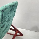 ÚLUV Wooden Rocking Chair – Czechoslovakia, 1970s, Original Very Good Condi