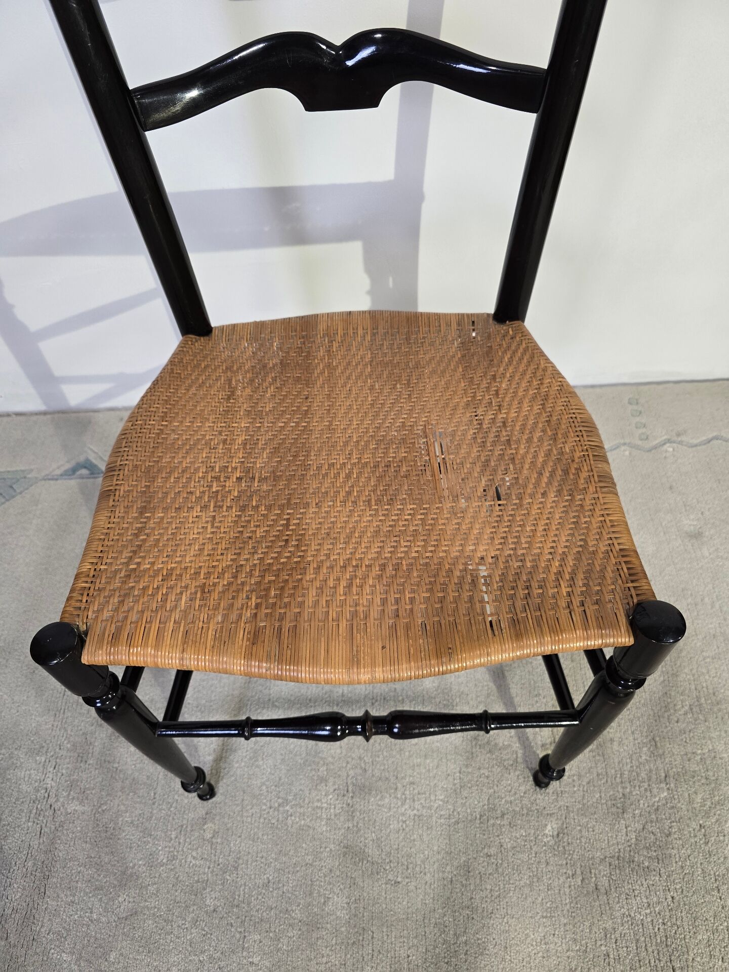 Paolo Buffa Ladder chair for Chiavari, Italy 1950s