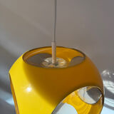 Yellow UFO Space Age suspension attributed to Luigi Colani, 1970s.