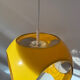 Yellow UFO Space Age suspension attributed to Luigi Colani, 1970s.