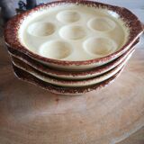 Set of 4 snail plates