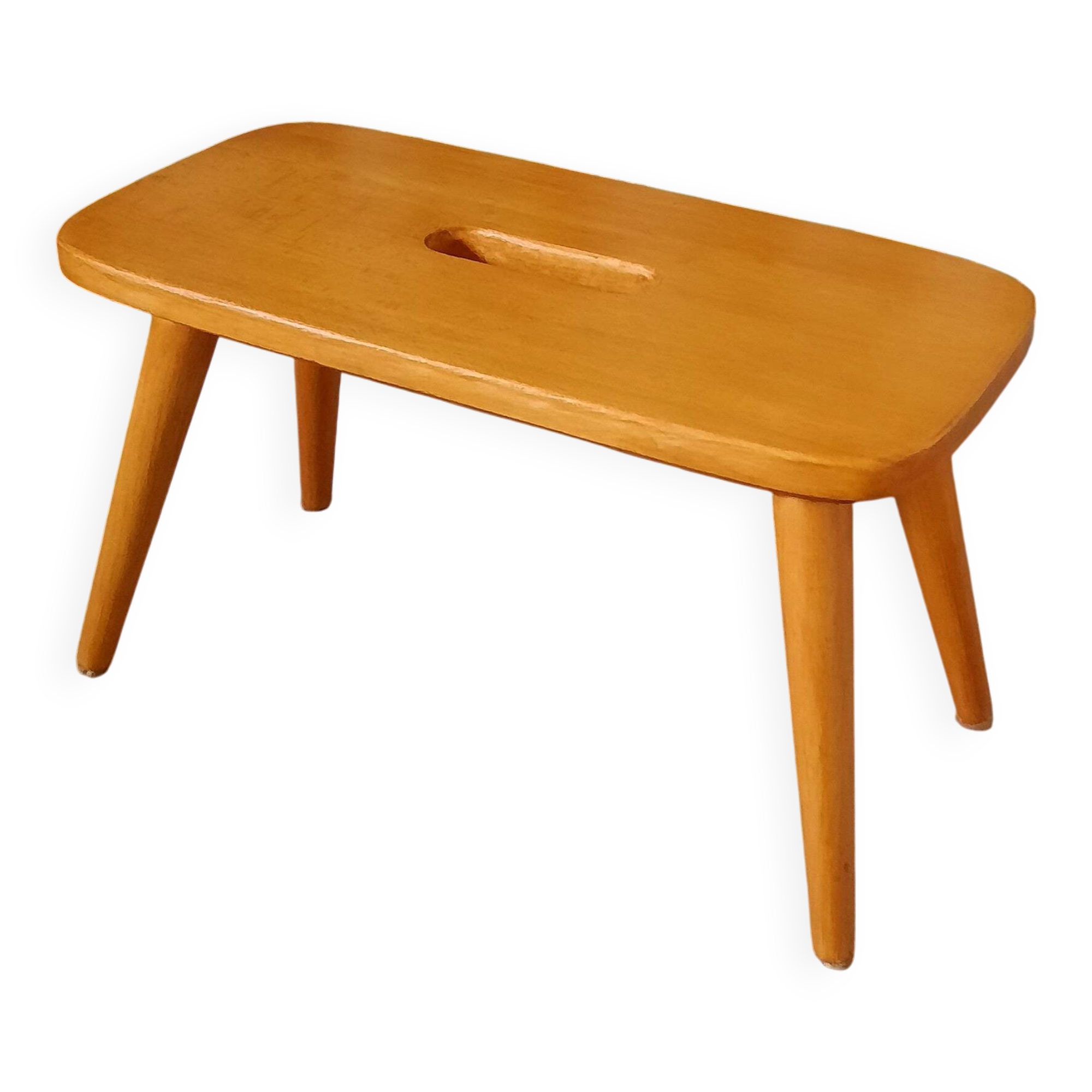 Mini stool with compass legs