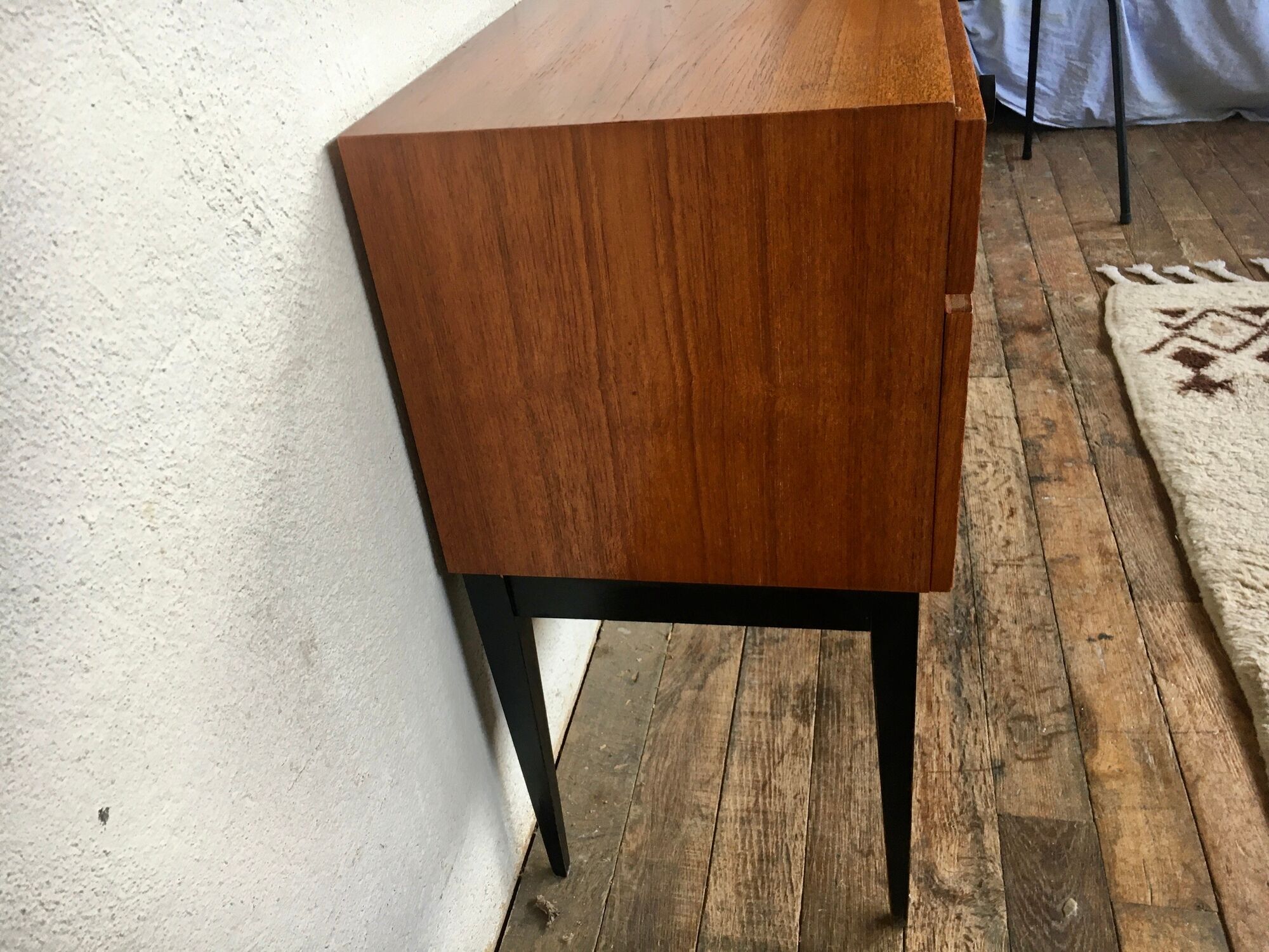 Enfilade kama / meuble tv / hifi commode vintage - teck - 50/60 - legrand design