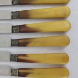 12 Art Deco Bakelite handle knives