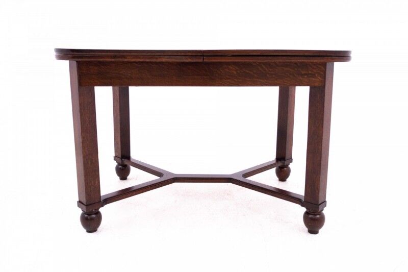 Table et chaises Art nouveau des années 1930. Après rénovation.