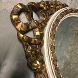 Oval mirror Louis XVI gilded style 53x90cm