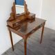 Polished 1930s walnut dressing table