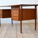 Danish Mid-Century Teak 'Floating' Desk, 1960s