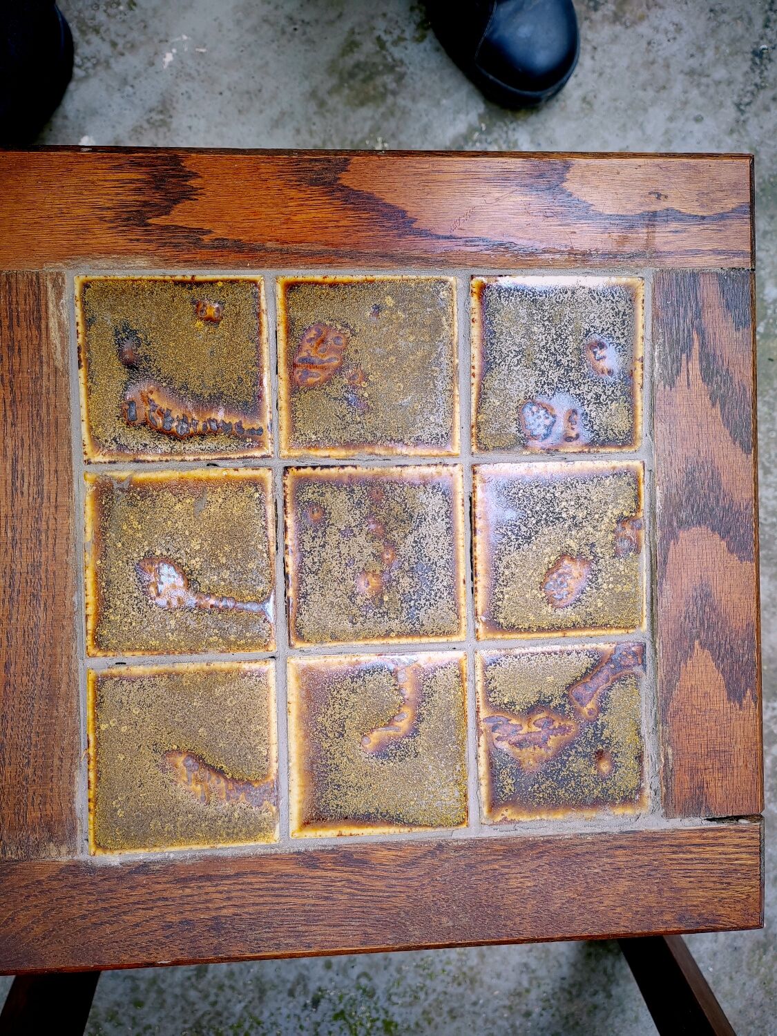 Brutalist ceramic nesting tables