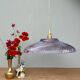 Vintage purple glass pendant light - tableware collection -