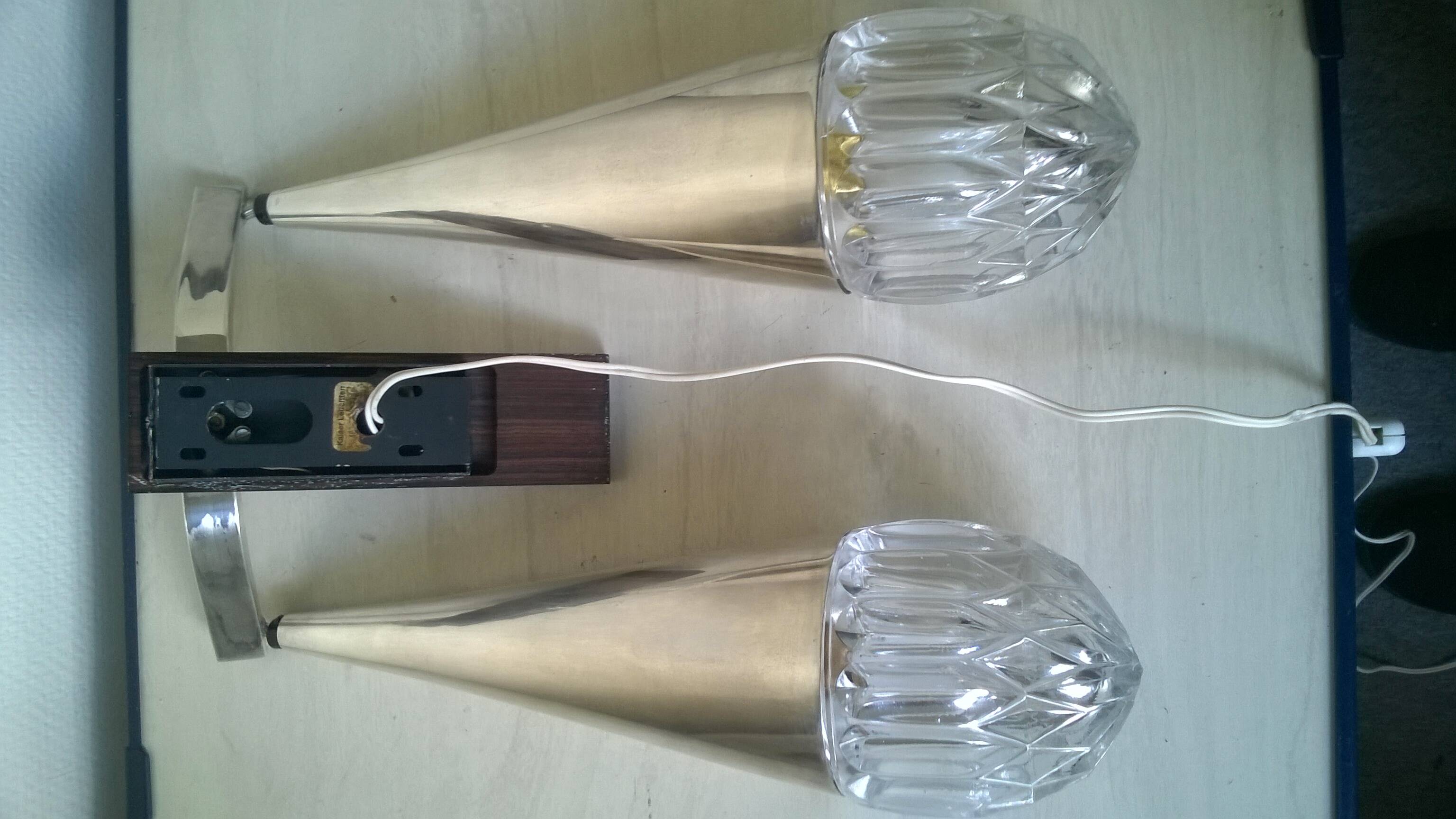 Vintage kaiser leuchten wall light c.1960