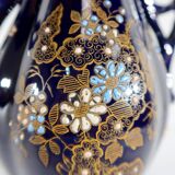 Midnight blue earthenware vase, "fives lille" - early twentieth century