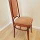 Vintage Thonet Style Bentwood Dining Chair: High Back, Cushioned Seat Pink