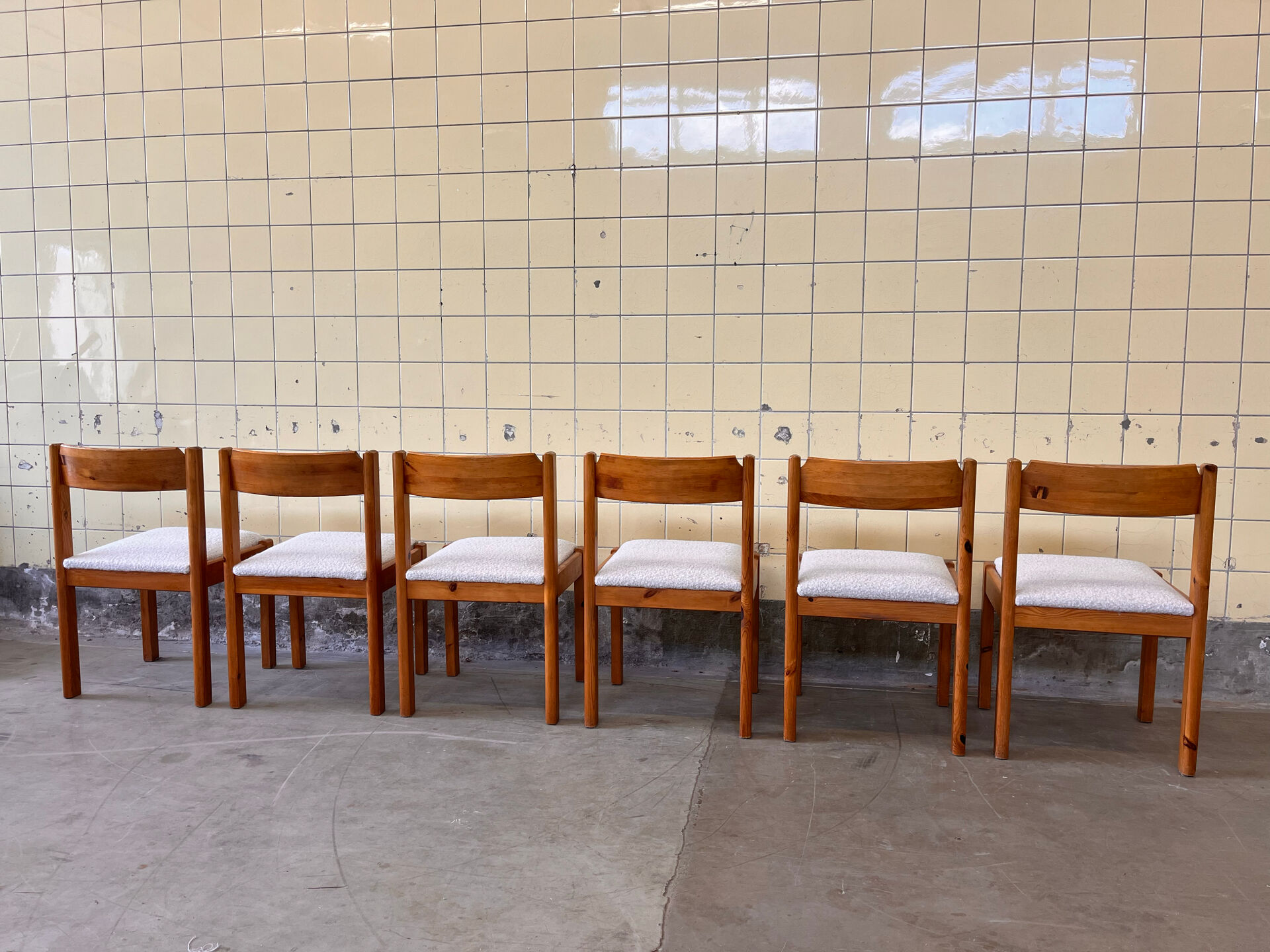 Set of six dining chairs by Furusnickarn AB
