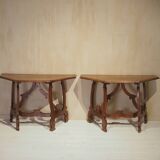 Pair of Italian consoles from the 18th century.