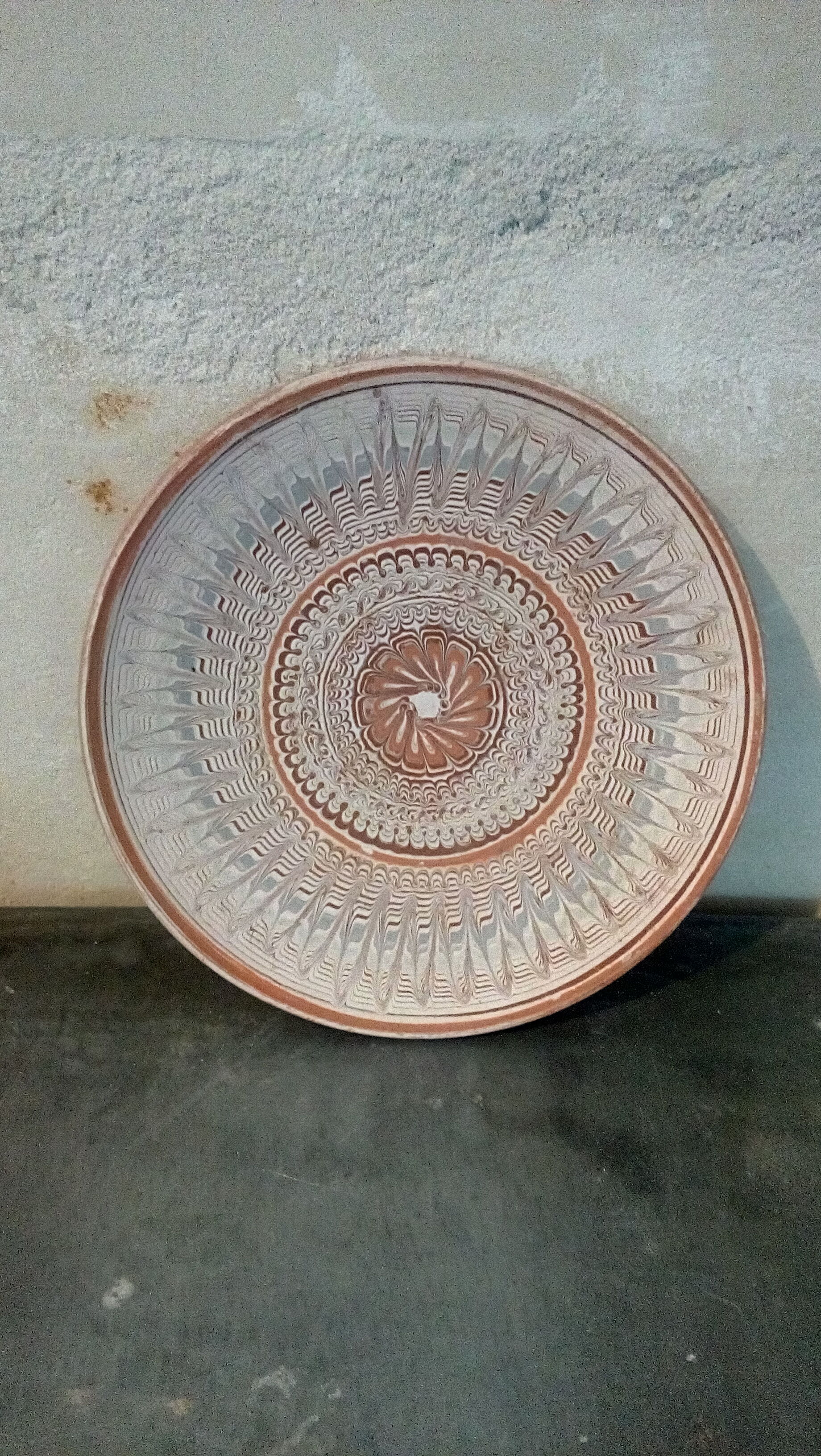 Trio of traditional handcrafted ceramic pockets
