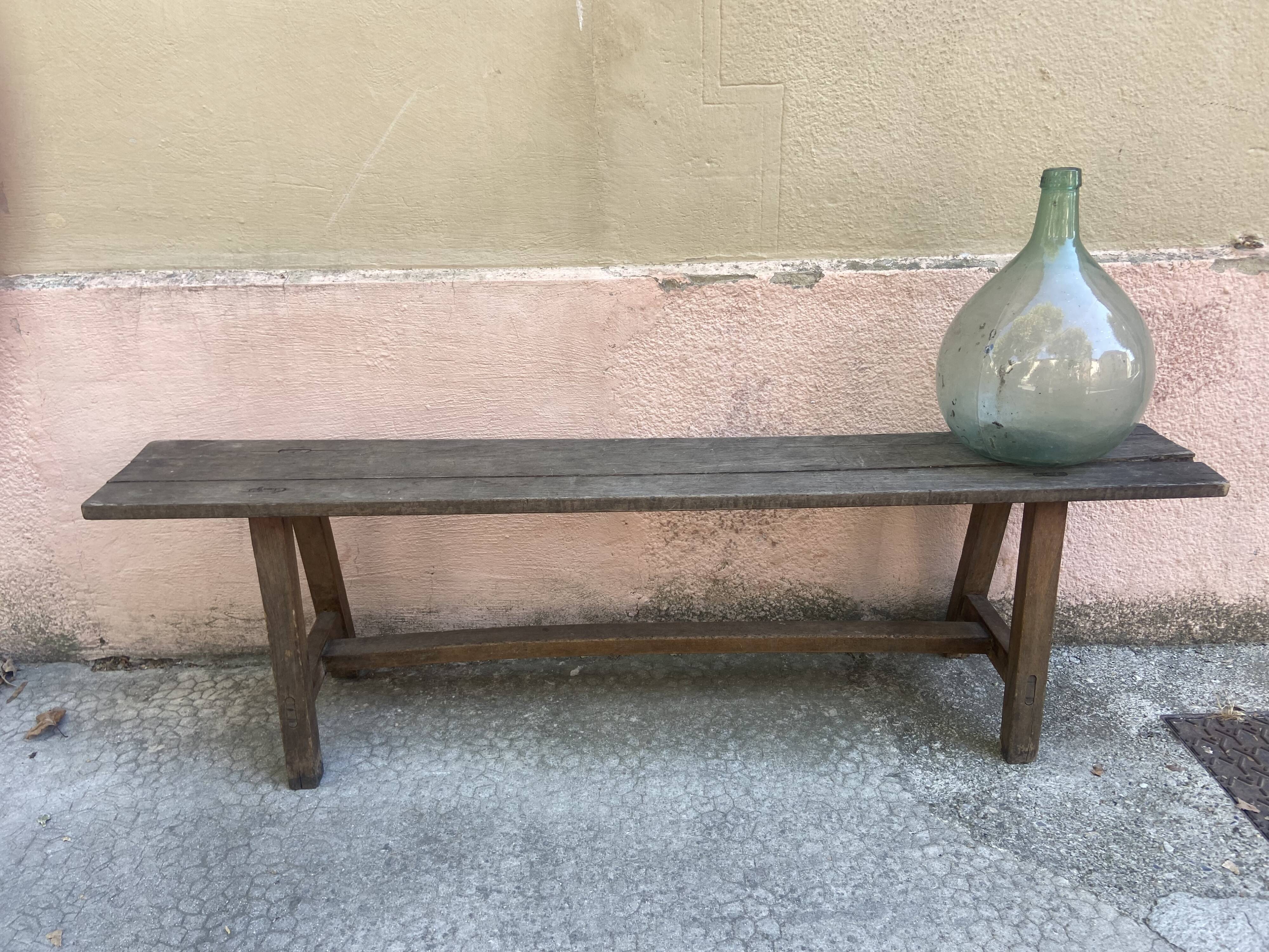 Vintage oak bench