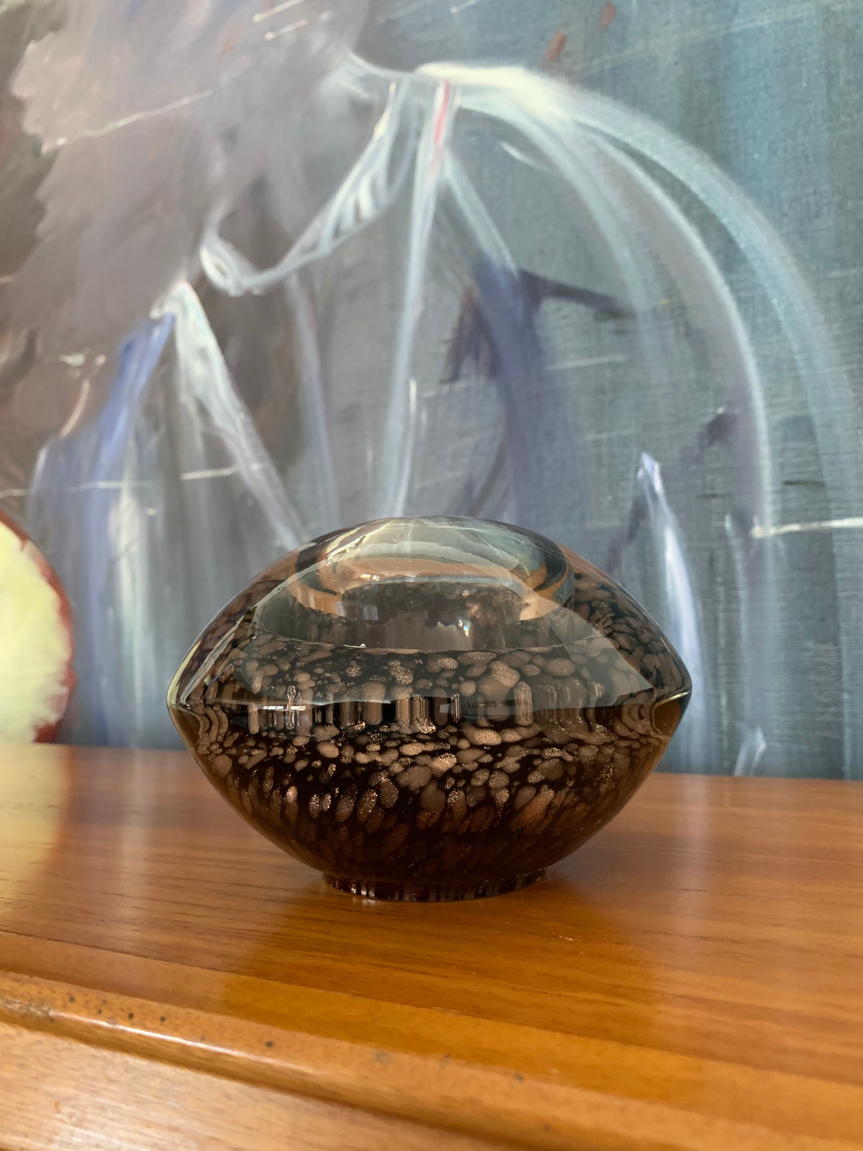 Murano inclusions paper paper press vase