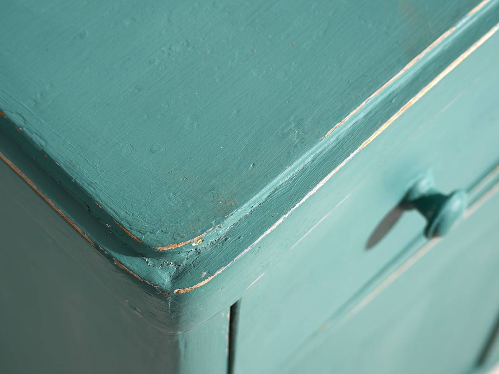 Antique Emerald Green Bedroom Chest of Drawers (c.1920) #4